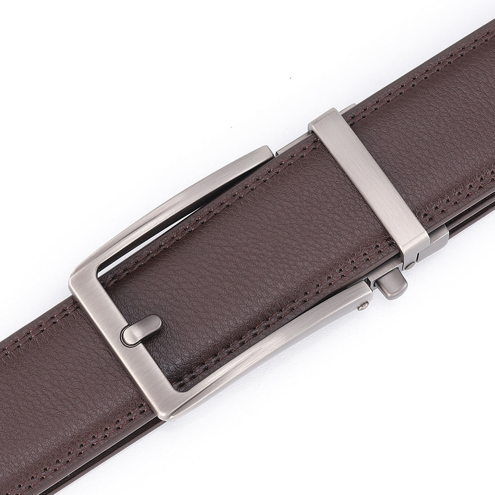 Rhinobelt Automatic Belt – Genuine Leather – Buckle-Free – Brown