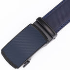 Rhinobelt Automatic Belt – Genuine Leather – Holeless – Carbon – Blue
