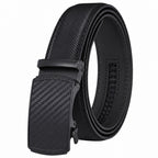 Rhinobelt Automatic Belt – Genuine Leather – Without Holes – Carbon – Black