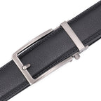 Rhinobelt Automatische Riem – Echt Leer – Zonder Gaatjes - Zwart