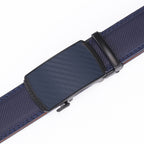 Rhinobelt Automatic Belt – Genuine Leather – Holeless – Carbon – Blue