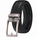 Rhinobelt Automatische Riem – Echt Leer – Zonder Gaatjes - Zwart